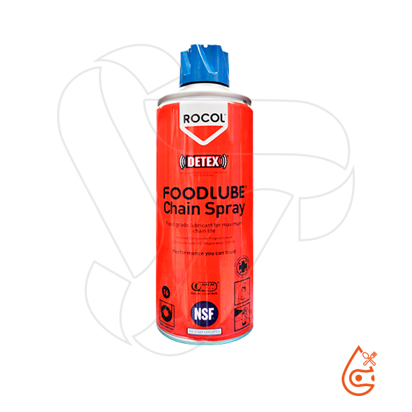 Lubricante grado alimenticio en aerosol para cadenas – FOODLUBE