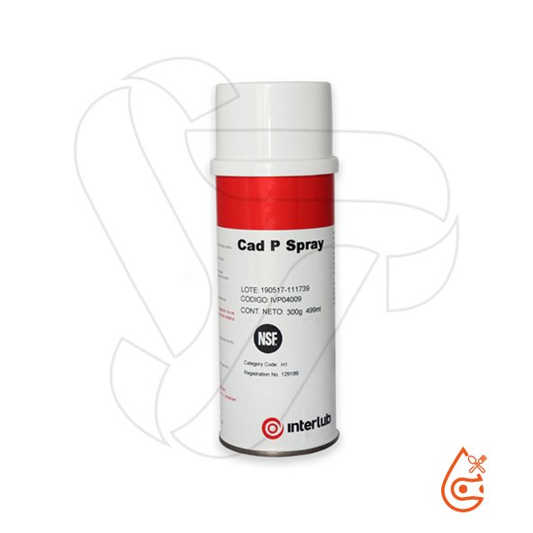 INTEROIL CAD P SRAY 1500 - Lubricante sintético grado alimenticio en aerosol para cadenas ISO VG 1500